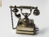 Ornament , miniatura argint 800 - Telefon