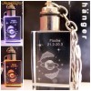 Breloc cristal cu gravura laser si LED zodiac Pesti