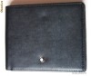 SUPER CADOU: Portofel MONTBLANC din piele naturala neagra