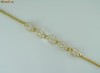 BRATARA PLACATA CU AUR GALBEN DE 18K CU  DE ZIRCONIU ALB CUBIC