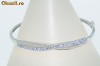 bratara aur alb 14K cu tanzanite&diamante naturale 1,40CT