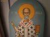 Sf. Nicolae, Icoana Bizantina, Acrylic/Lemn Presat, dim 120/47cm