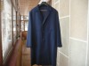 Palton, pardesiu barbatesc bleumarin, clasic, revere scurte, lana 100 %