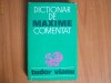 tudor vianu dictionar de maxime comentat