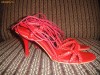 Sandale Zara rosii impletite #36