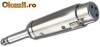 Adaptor, jack tata, 6,3mm, mono -> 3 pin XLR, mama-6663