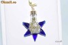 Pandant UNICAT aur 14K, 3g, forma sticluta-stea umpluta cu 6.5 carate praf de DIAMANT