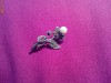 BROSA SUPERBA DE ARGINT,FLOARE, MARCASITE, VINTAGE