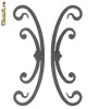 Element decorativ din fier pt. balustrada, gard si poarta din fier forjat 2