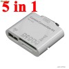 Apple iPad / iPad2 Camera Connection Kit 5in1 - Dock to USB si Card Reader ( SD SDHC MMC MS M2 MicroSD ) - Noi si SIGILATE