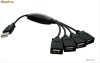 USB HUB 2.0 Splitter Multiplicator tripla cablu 4 porturi pentru laptop sau PC - vine in carcasa USB HUB 2.0 Splitter Multiplicator tripla cablu 4 porturi pentru laptop sau PC - vine in carcasa