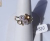 Inel designer aur 14K, 2.9g, model unicat cerculete ornat cu 12 BRILIANTE