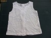Bluza alba cu broderie,nasturi in spate,ptr.7-9 ani