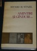 HENRI H STAHL - AMINTIRI SI GANDURI DIN VECHEA SCOALA A MONOGRAFIILOR SOCIOLOGICE