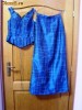 ROCHIE ALBASTRA   -  CORSET + FUSTA SATEN