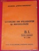ACADEMIA STEFAN GHEORGHIU - LUCRARI DE FILOZOFIE SI SOCIOLOGIE. M MEAD, B RUSSELL ETC. BULETIN INFORMATIV 1/1981