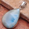Pandantiv argint .925 si Natural Larimar(piatra delfinului)
