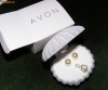 Set cercei perlute cu medalion, Avon