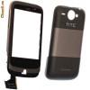 Carcasa fata rama  cu Touchscreen digitizer sticla geam si capac baterie spate HTC Buzz, Wildfire fara circuit integrat pe banda mocca Originala