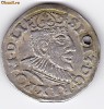 Polonia TRIPLUGROS-TROJAK argint 1591,Sigismund III,moneda din salba