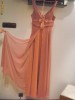 Rochie superba  satin cu voal + set bijuterii cadou