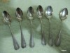Set 6 lingurite argint placat, foarte vechi / lingurite argint placat