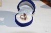 UNICAT! INEL DIN AUR DE 14K CU AMETIST  SI DIAMANTE