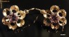 cercei aur 14K rusesti cu amethyst amethist