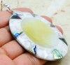 Pandantiv  superb abalone si scoica naturala 925 !
