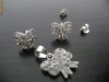 SET ARGINT MODEL FUNDITA CRISTALE SWAROVSKI ALBE