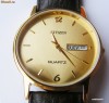 Ceas CITIZEN vintage fabricat in 2005 original in stare perfecta ( perfect reconditionat ) placat cu aur functie DATA quartz