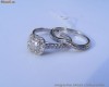 Set Inel logodna + Verigheta cu DIAMANT printesa 3/4 CARAT + alte 47 BRILIANTE de 0.71CT, design anturaj exceptional !!