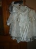 SUPERBA!!!!!! ROCHIE BOTEZ CU PALTONAS, PANTALONI SI PAPUCEI CADOU