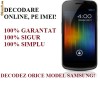 DECODARE SAMSUNG GALAXY NEXUS ONLINE, PE BAZA DE IMEI! CEL MAI MIC PRET! FARA PLATA IN AVANS!!!