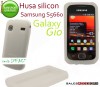 HUSA ALBA SILICON SAMSUNG S5660 GALAXY GIO - TRANSPORT GRATUIT