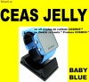 CEAS SILICON JELLY ALBASTRU BABY BLUE cu OGLINDA LED WATCH LED-URI Dame Dama Barbatesc Barbati Fete Baieti Sport Fashion sexy rock curea ice odm ss.co