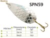 Lingurite oscilante Spn 59 Baracuda 5g/10g