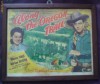 VECHI TABLOU  AFIS FILM  AMERICAN   ,,ALONG THE OREGON TRAYL ,,  CU MONTE HALE SI ADRIAN BOOTH   , TIPOGRAFIE AMERICANA ,70 ANI VECHIME, AUTENTIC