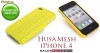 HUSA MESH GALBENA IPHONE 4 - TRANSPORT GRATUIT