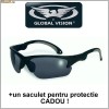 Ochelari de soare Klick, tratament anti-aburire, produsi de Global Vision - SUA ; Cadou : un saculet pentru protectie !