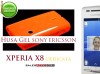 HUSA ORANGE GEL - SILICON SONY ERICSSON XPERIA X8 - TRANSPORT GRATUIT