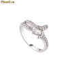 CADOU SUPERB VALENTINE'S DAY Inel superb filat in aur alb-BEST GIFT