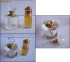 Sticluta pt parfum, cristal masiv + bronz + alama (1) + BONUS
