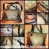 GEANTA GENTI FASHION de DAMA firma LOUIS VUITTON, PIELE ECOLOGICA, 6 BUZUNARE, ACCESORII AURII, FOARTE INCAPATOARE