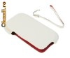 Huse originale speciale  nokia e66 albe  din piele noi noute !!PRET:20ron
