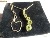 Colier aur 14k  cu peridot