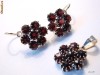cercei aur Bohemian Garnet Set medalion si cercei cercei aur Bohemian Garnet Set medalion si cercei