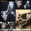 ACCESORII pentru PAR DAMA cu 2 PIEPTENI firma CHANEL / LOUIS VUITTON PIETRE SWAROVSKI