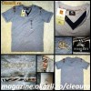 TRICOU cu MANECA SCURTA BARBATESC GRI cu ANCHIOR DUBLU firma BURBERRY ORIGINAL model NOU 2012 100% BUMBAC TRICOURI BLUZE BARBATESTI