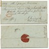 RFL ROMANIA TRANSILVANIA 1858 plic oficial cu stampila austrica rara ROSIE din Alba-Iulia KARLSBURG